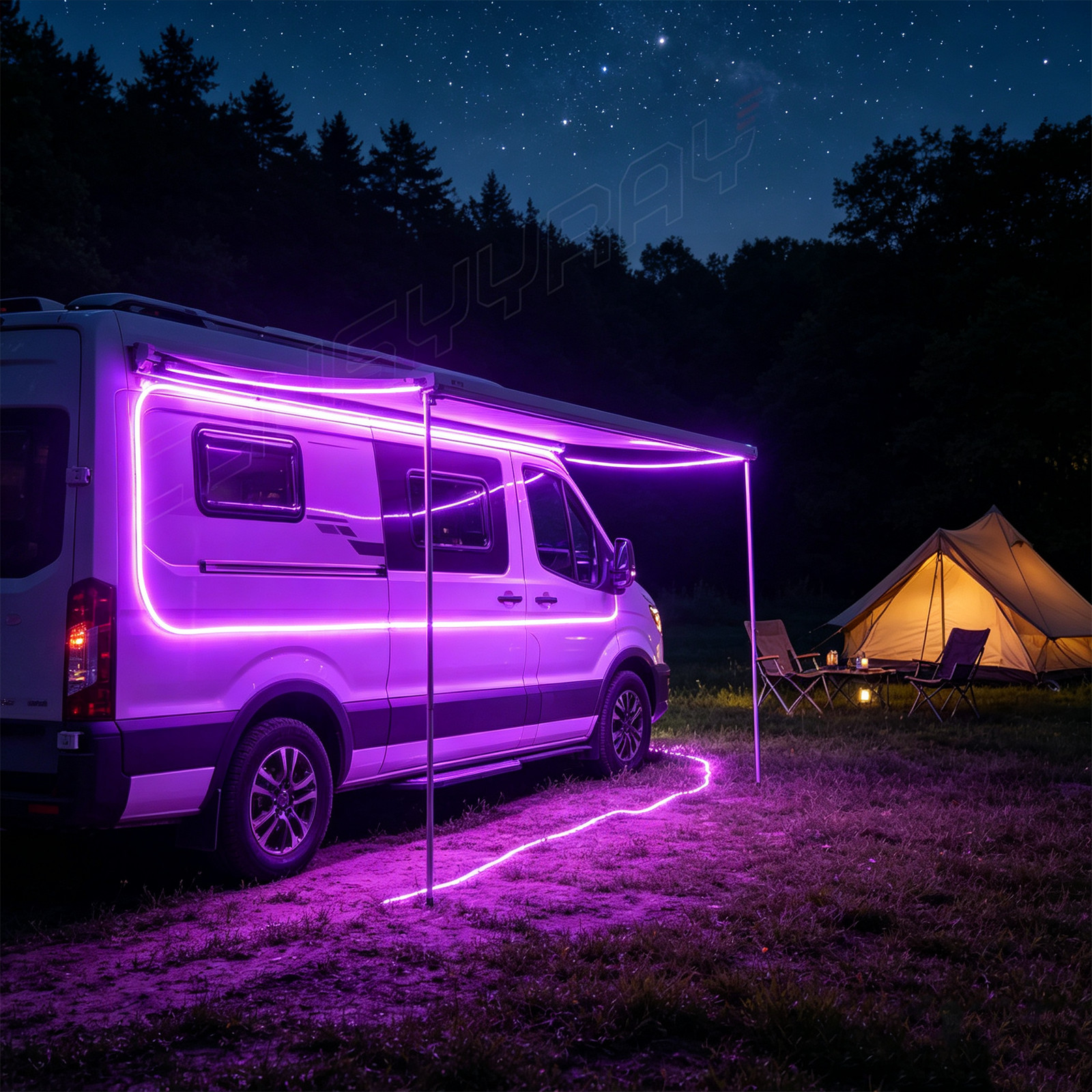 5M 16.4ft Waterproof Cuttable LED Tape Light Strip High Power Bright 12V, Purple