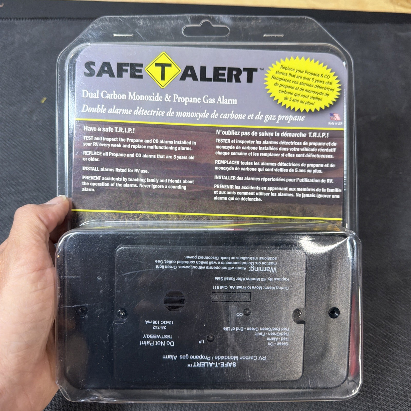 USA SHIP! MTI Industry 25-742-BL-TR Safe-T-Alert LP & CO ALARMS & DETECTORS RV