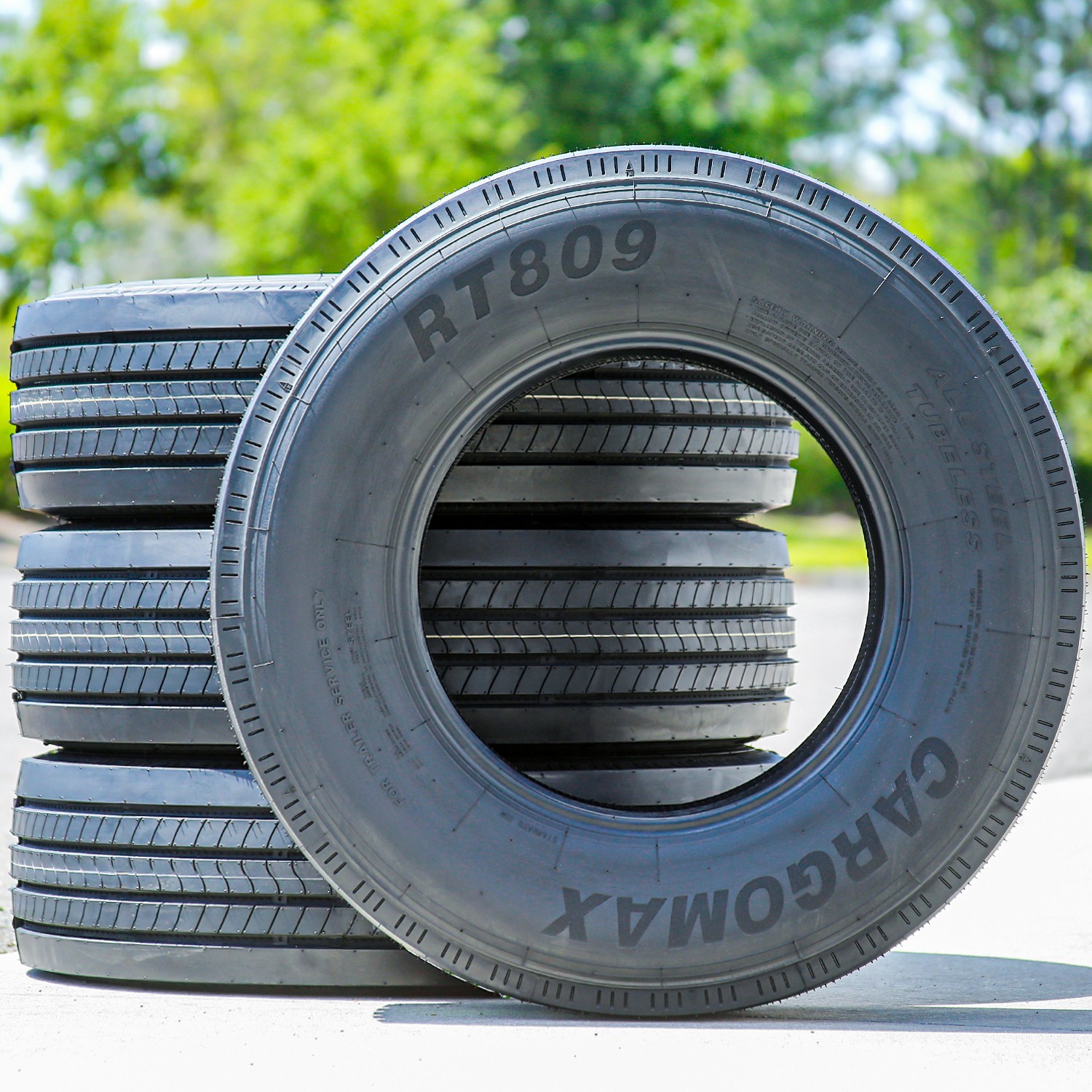 2 Tires ST 225/75R15 121/117M G 14 Ply Cargo Max RT809 All Steel (DT) Trailer