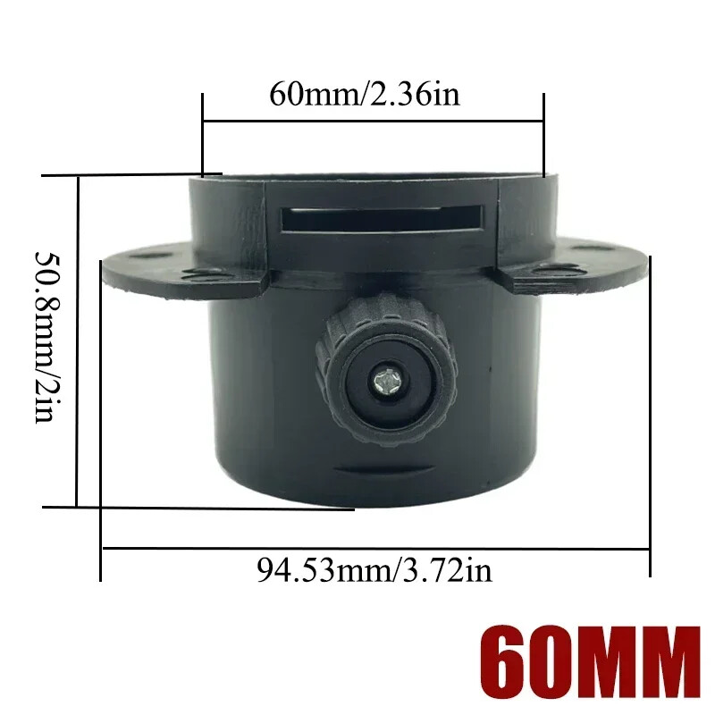 2X 60/75mm Car Heater Air Vent Ducting T Y Outlet Connector Valve Flap Splitter