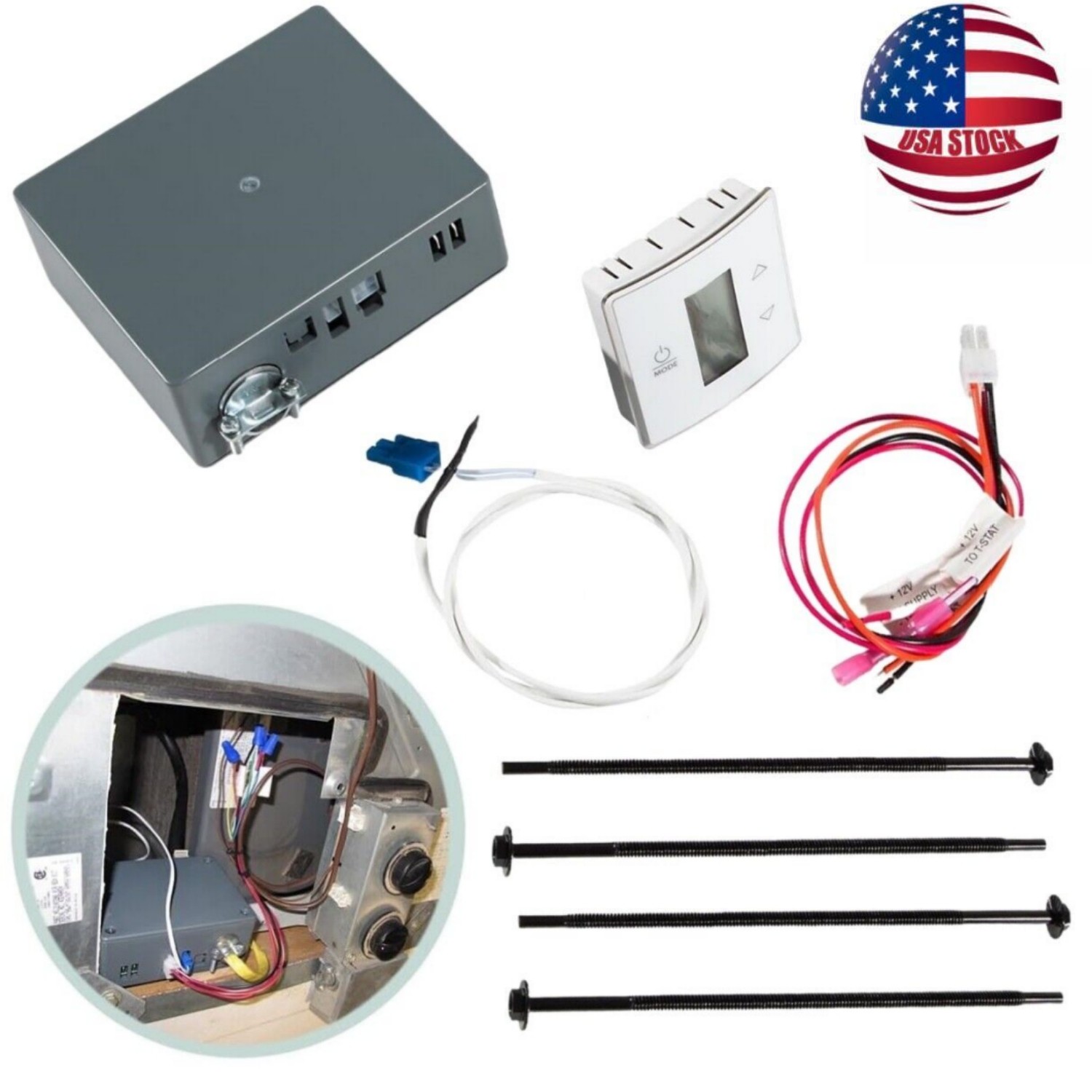 RV Thermostat Kit (3316230.000) Fits for Dometic Single Zone LCD Touch USA
