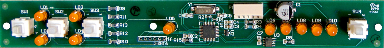 Dinosaur Electronics Eyebrow Board Replacement 2-WAY / 3-WAY, DE ADJ