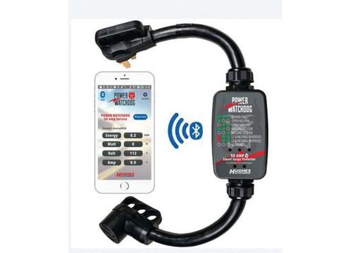 Hughes 50A Gen 1 Power Watchdog RV Surge Protector w/ Bluetooth Hardwired PWD50