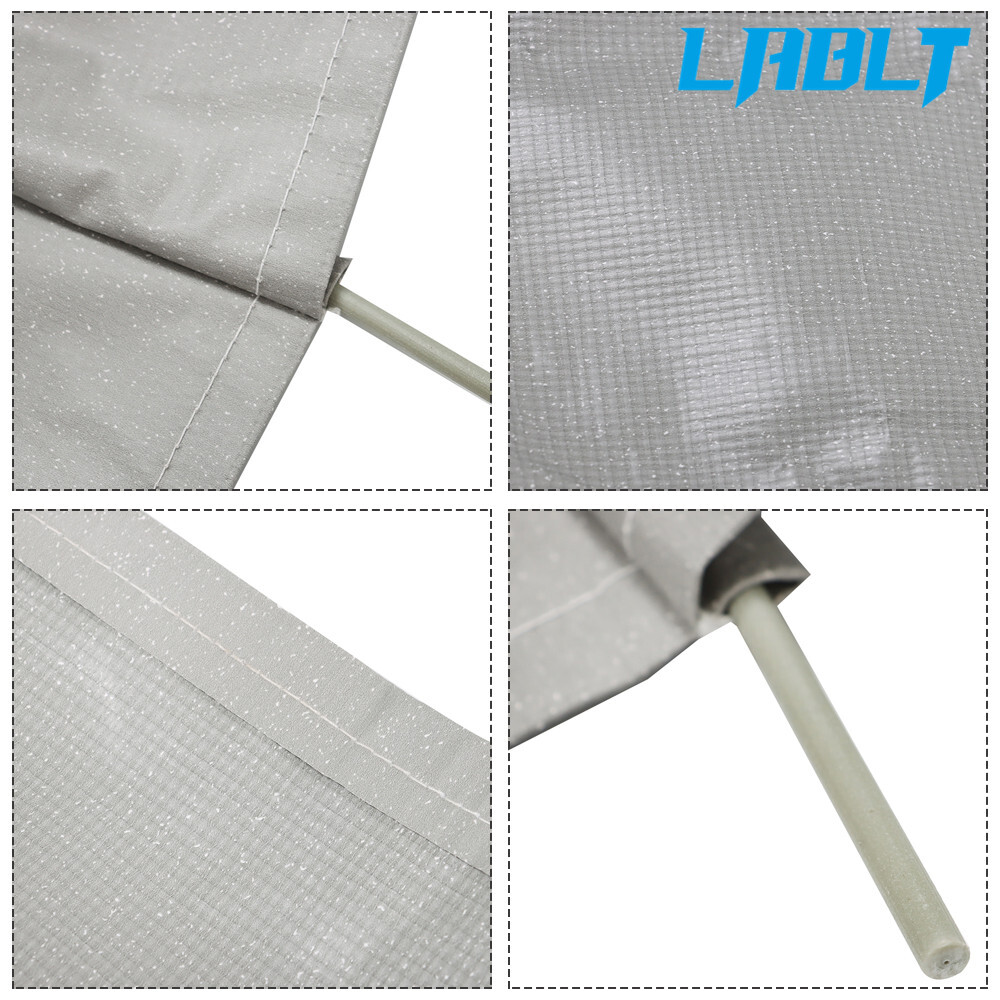 LABLT RV Awning Fabric Replacement Weatherproof Vinyl Canopy For Camper Trailer
