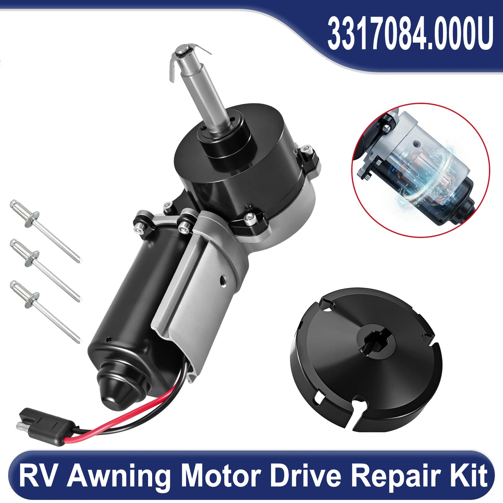 RV Awning Motor Drive Repair Kit 3317084.000U for Dometic 9200 3316605.001 New