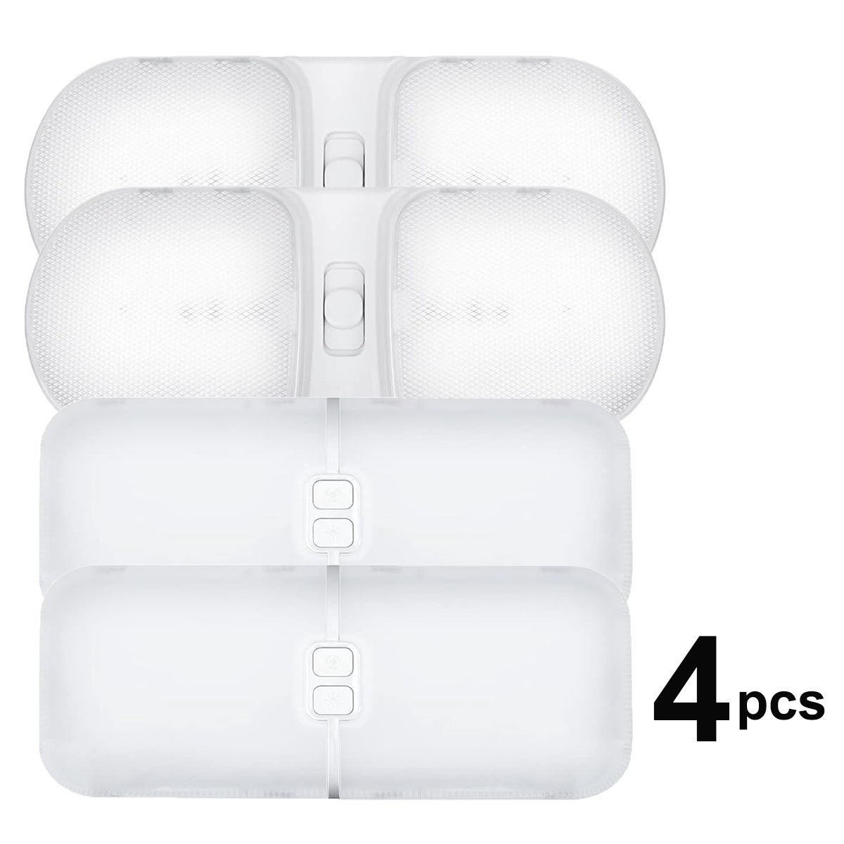 4 Pack 12V Led RV Ceiling Dome Light RV Interior Lighting for Trailer Camper Car