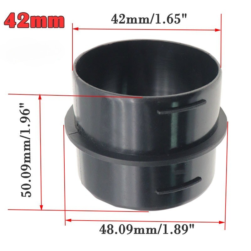 2pc 42/60/75 mm Air Ducting Connector Straight Heater Duct Joiner Connector Pipe