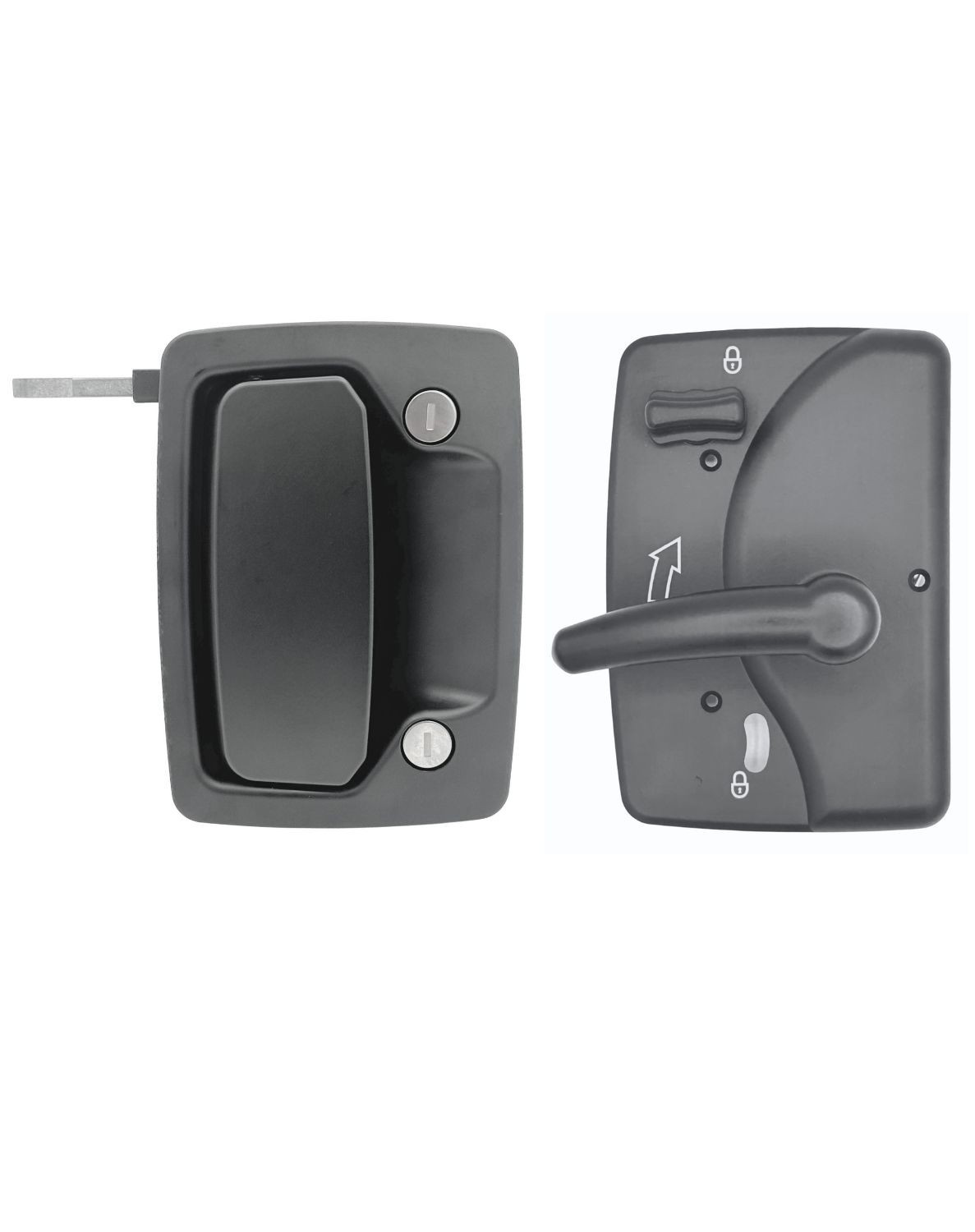 RV Door Handle Kit for 2″ Thick PTL Doors Fits TriMark 36285-02 & 42506-01