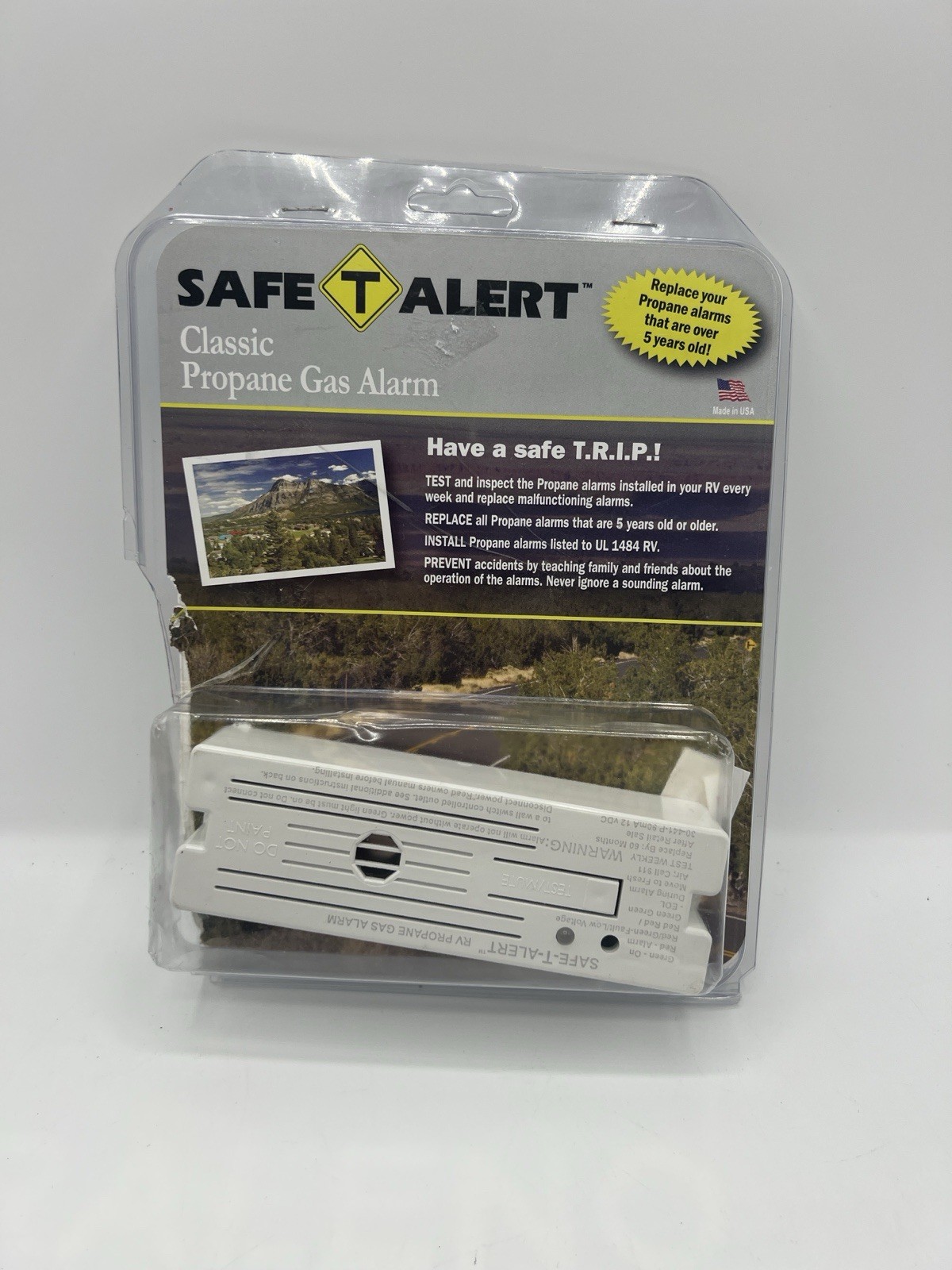 MTI Industries 30-441-P-WT Propane/LP Alarm With Auto Reset 12 Volt DC Hardwire