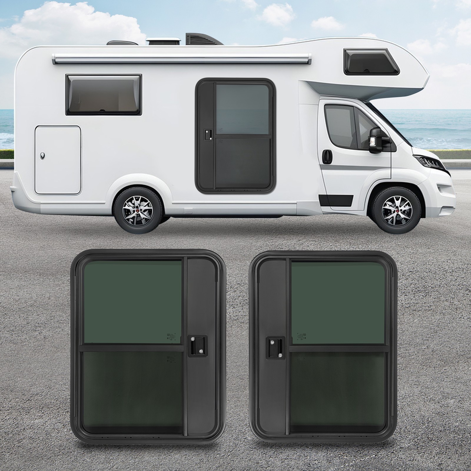 26″x32″ RV Camper Teardrop Trailer Doors Entry Doors Both Sides RV Entry Doors