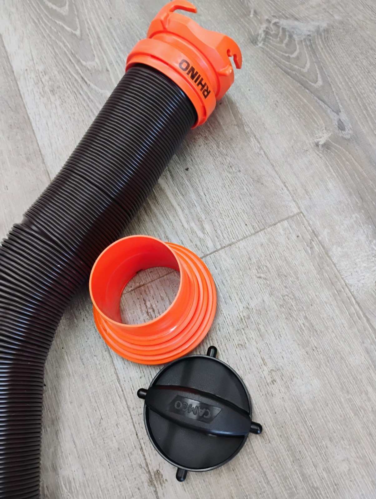 Camco RhinoFLEX 15 Sewer Hose Kit W/Elbow Caps