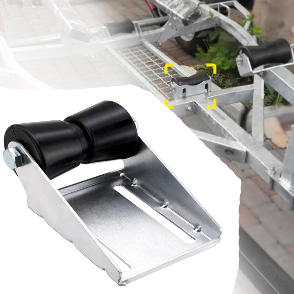 5″ Trailer Rollers with Brackets Keel Roller Assembly Kit for Boat Replacement