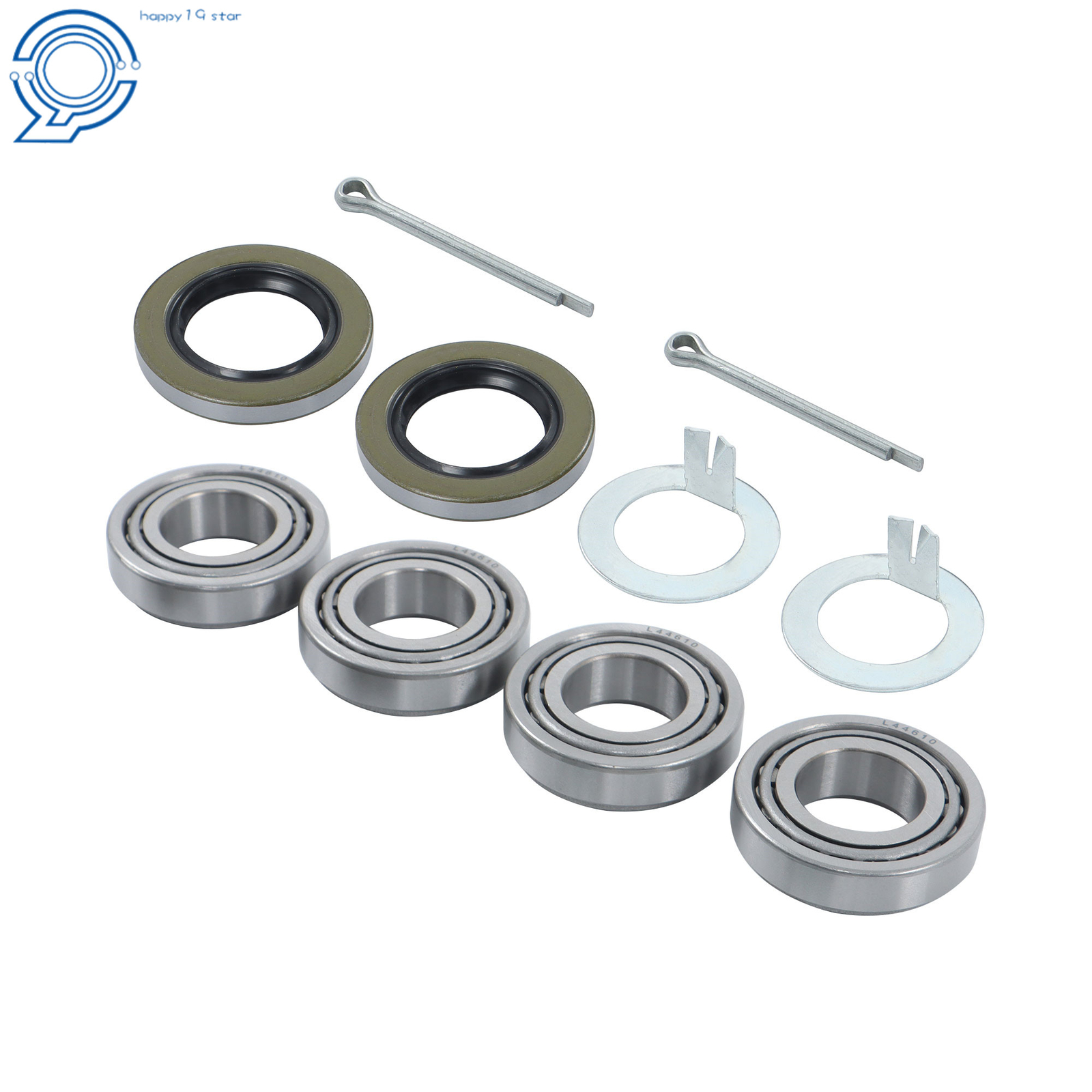 For 2000 lb Axle Trailer Hub Wheel Bearing Kit L44643 Seal 1.25” L44610