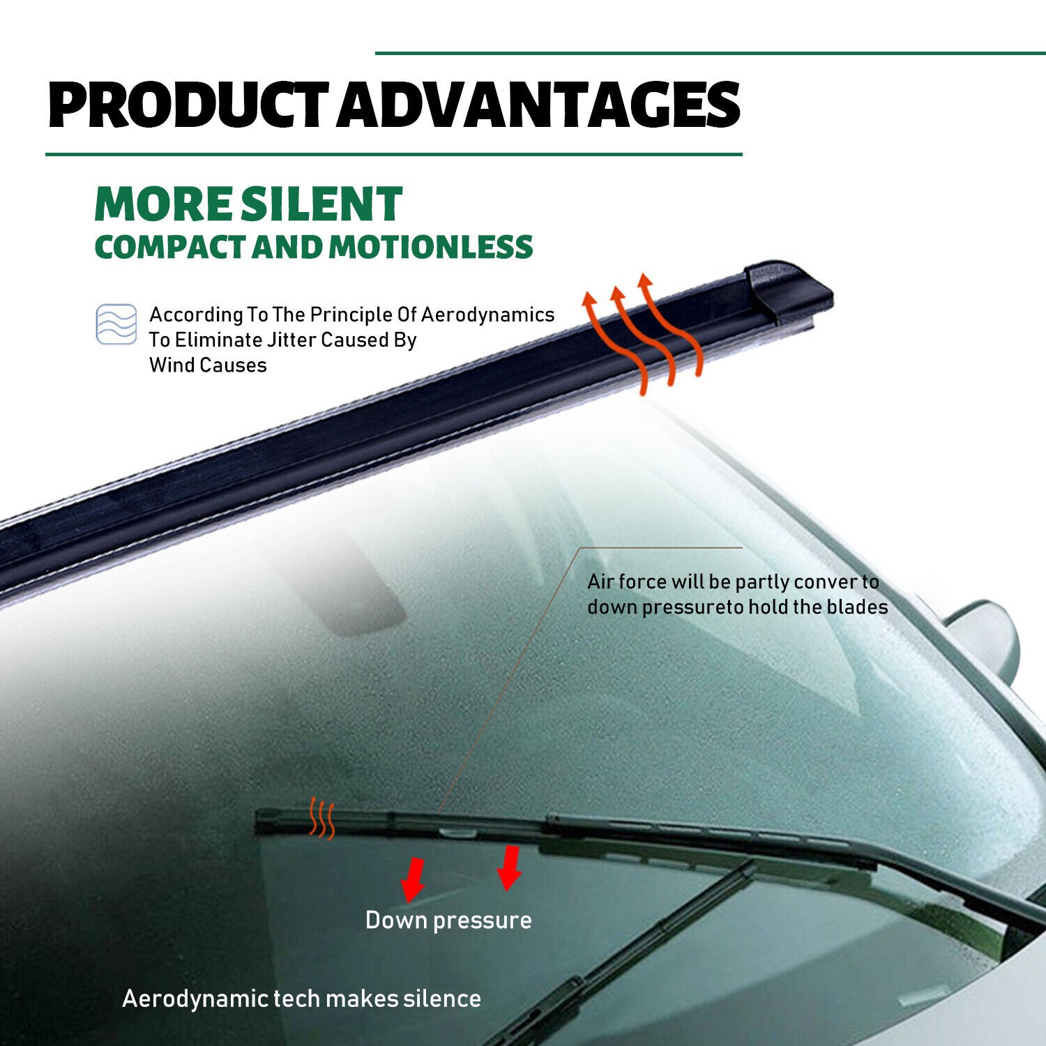 32 Inch Wiper Blade RV Pair or Motorhome rv windshield wipers 9mm 12mm J Hook