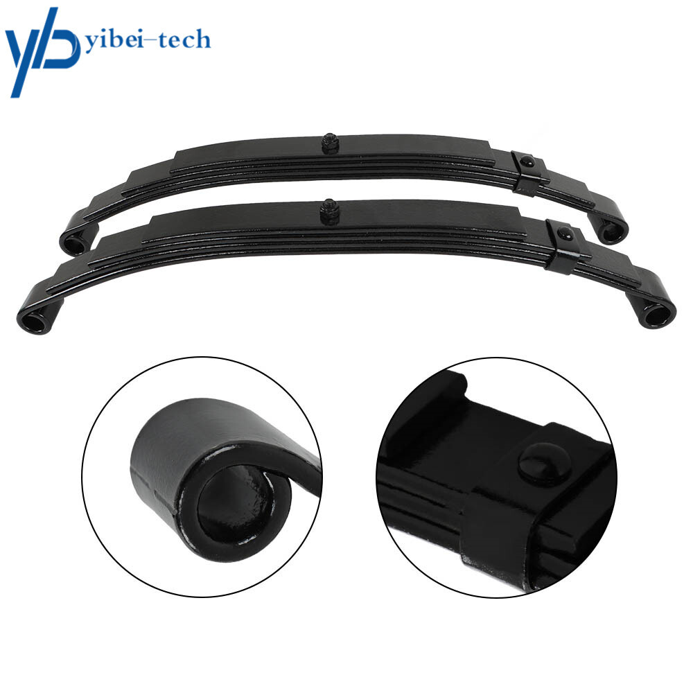 Set 2 Trailer Leaf Spring 4 Leaf Double Eye 2500 lbs Cap Per For 5000 lbs Axle