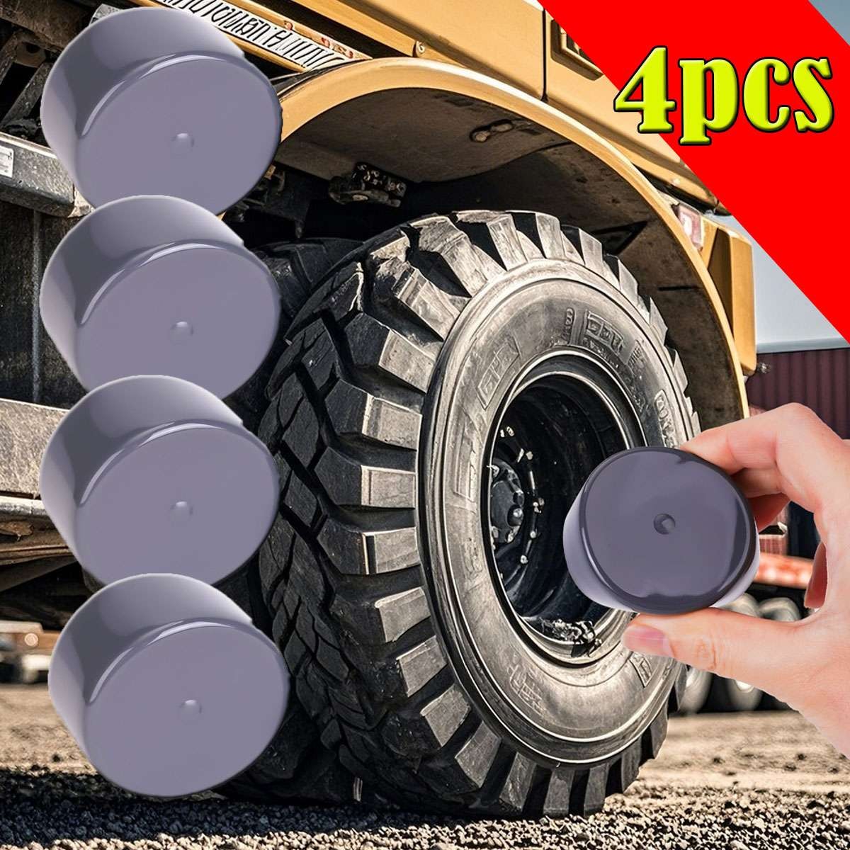 4x Bearing Buddy Bras 1.98″ Rubber Caps Dust Covers Replacement for-TrailerBoat