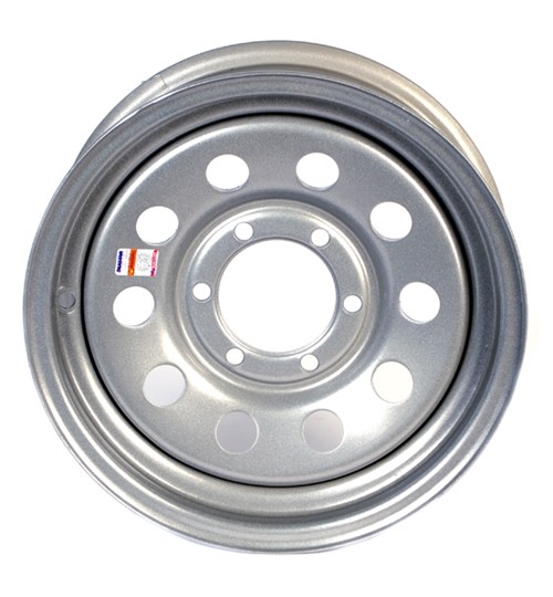 Dexstar 17-255-19 – 16 x 6 Inch Silver Mod Wheel – 6 on 5-1/2 – 4.27 Pilot