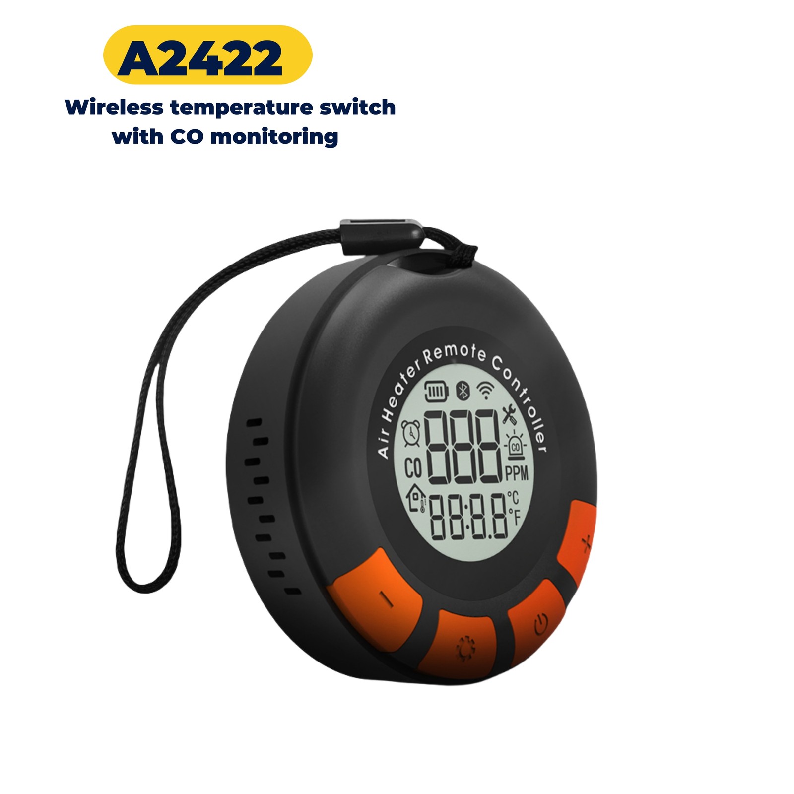 Portable Carbon Monoxide CO Detector Monitor Car Indoor Air Quality Alarm Travel
