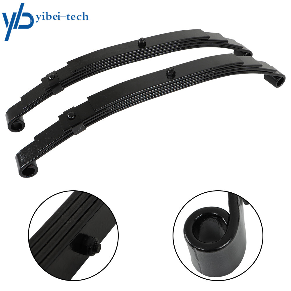 Set 4 Trailer Leaf Spring 4 Leaf Double Eye 2500 lbs Cap Per For 5000 lbs Axle