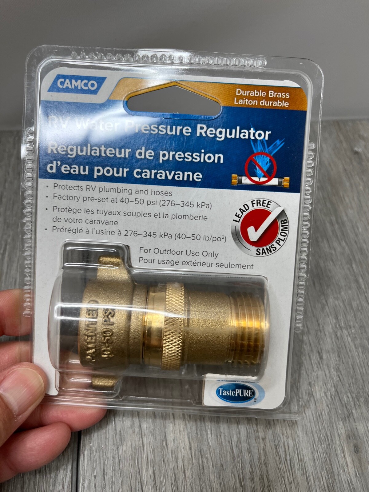Lot of 6 Camco RV Access- 1 Adapter, 1 Water Pressure Regulator, 4 Level Packs