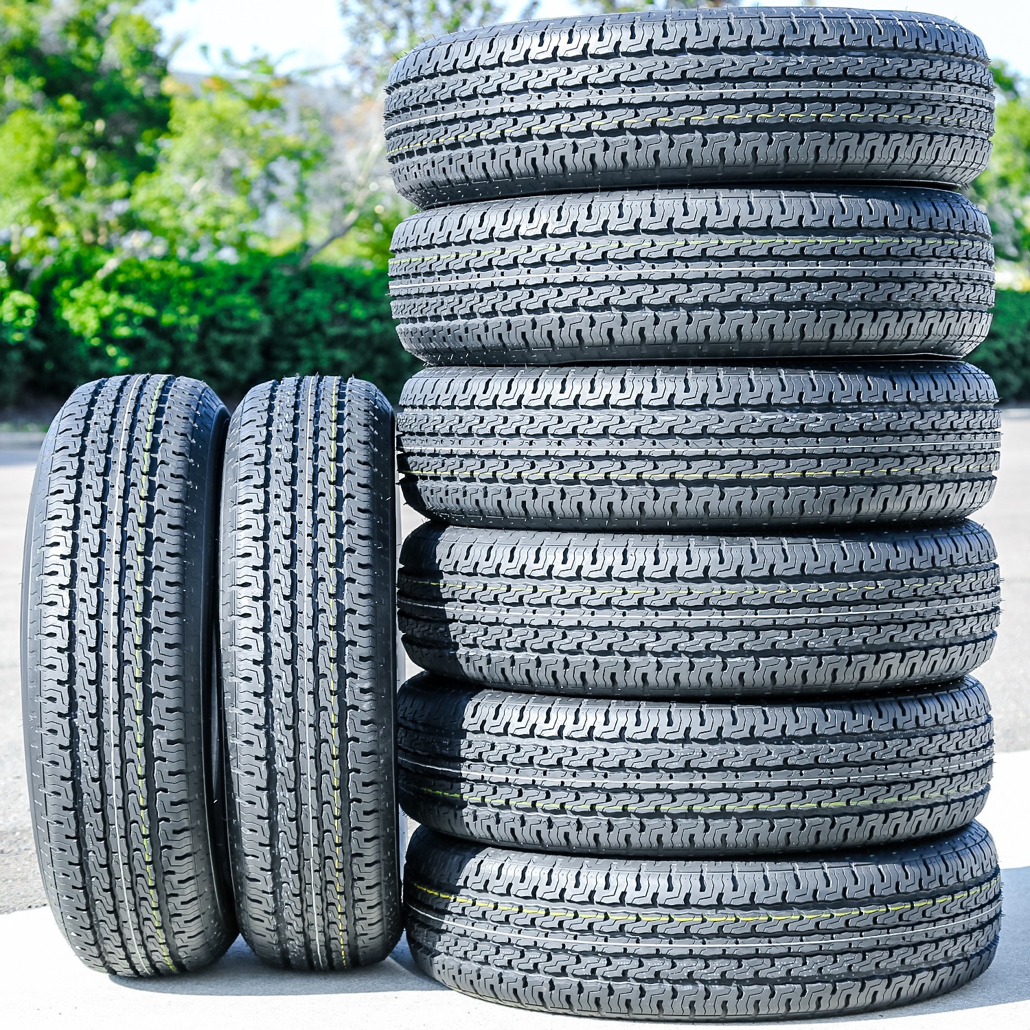 5 Tires ST 235/80R16 129/125M G 14 Ply Atturo ST300 All Steel Trailer