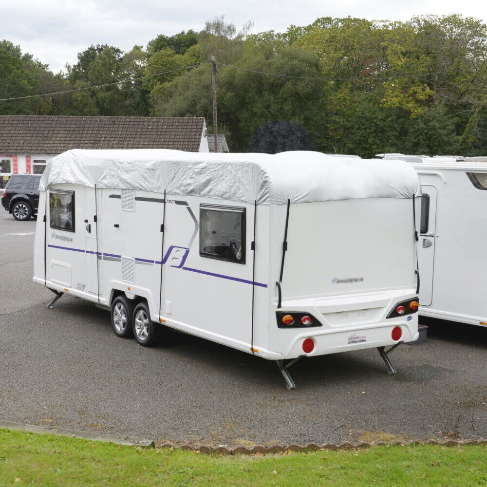 4.5x3M Heavy Duty Caravan Top Roof Cover Waterproof UV Proof 210D Polyester
