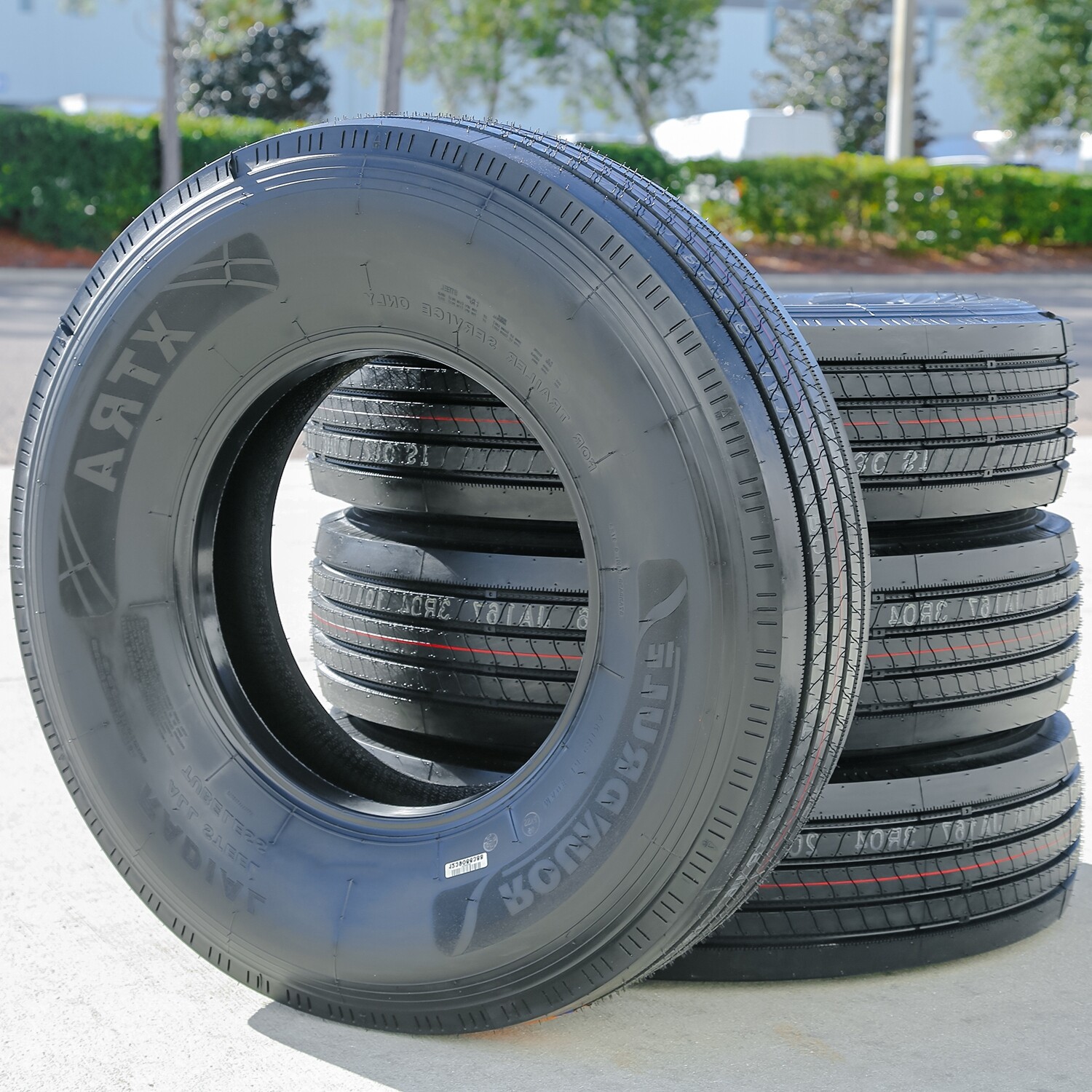 4 Tires ST 235/85R16 Roundrule Xtra All Steel Trailer Load G 14 Ply