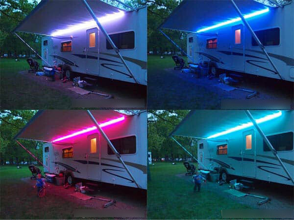 RV Led Awning Party Light,Light Up Canopy Area for BBQ Play Cards, 5m(16.4ft) US