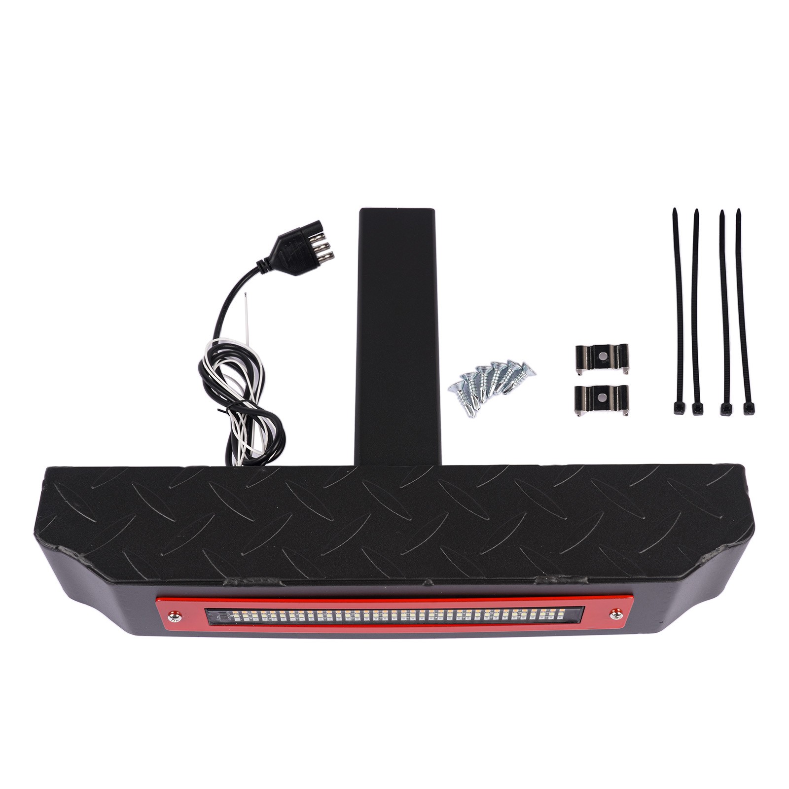 For 2″ Receiver Hitch Step with Light 108 LED Lighting (6 Mode) 700lbs Steel Bar
