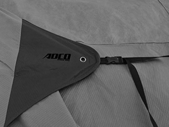 SFS AquaShed Gray RV Cover for Trailers 26’1″ – 28’6″ – Moisture Defense