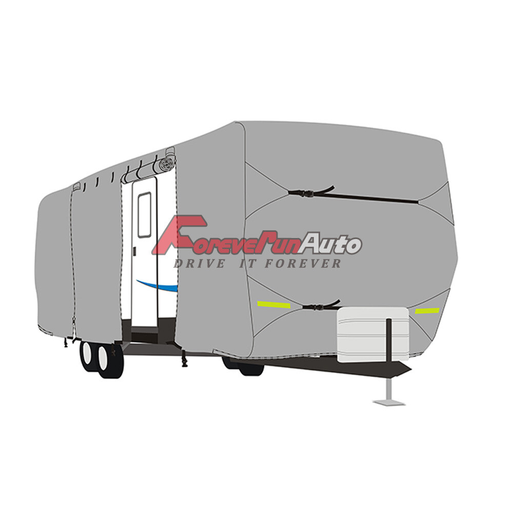 Waterproof Travel Trailer RV Cover For Trailer Camper 27′,28′,29′,30′ W/ Zipper