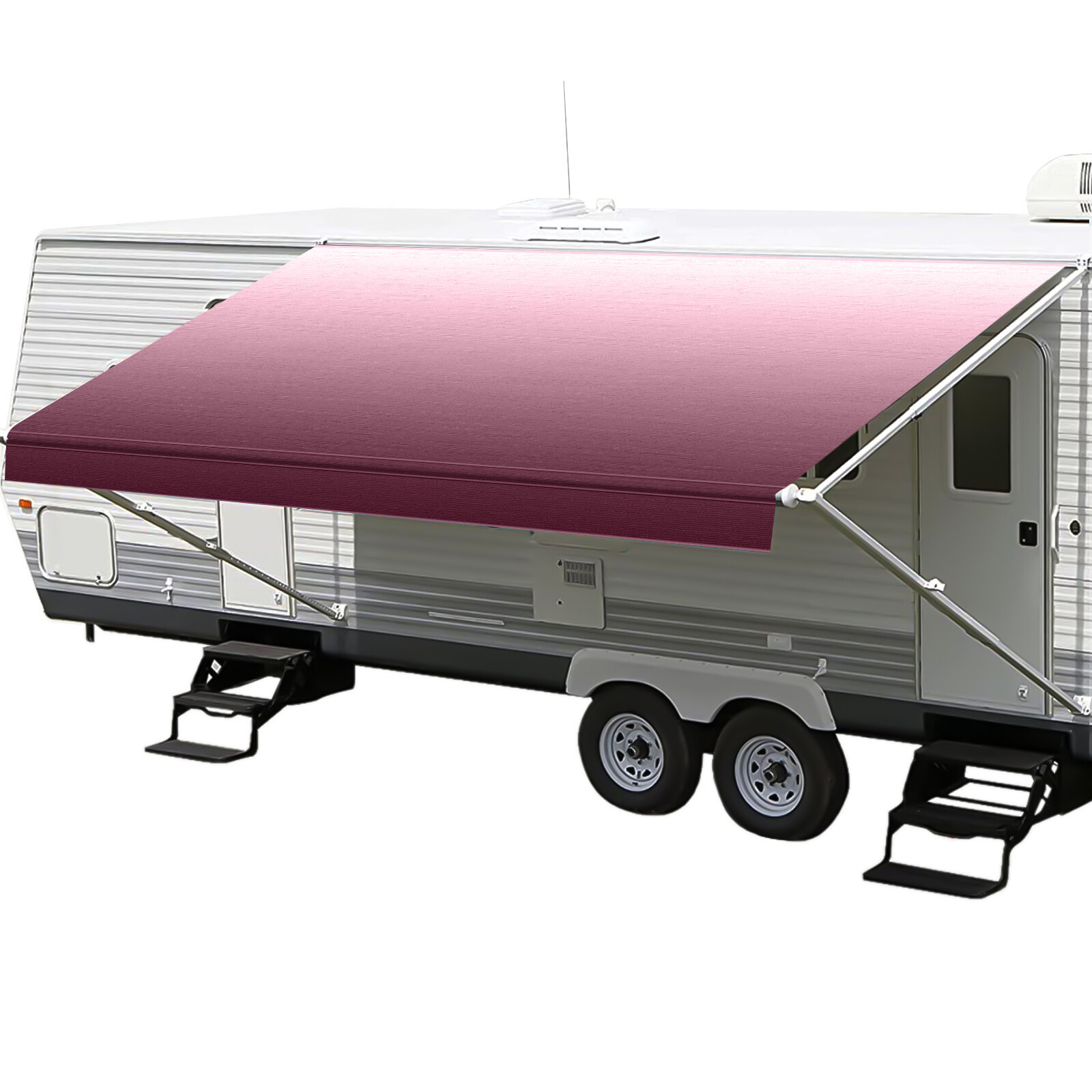 12-20′ RV Awning Fabric Replacement Waterproof Vinyl Shade Screen Sun Blocker