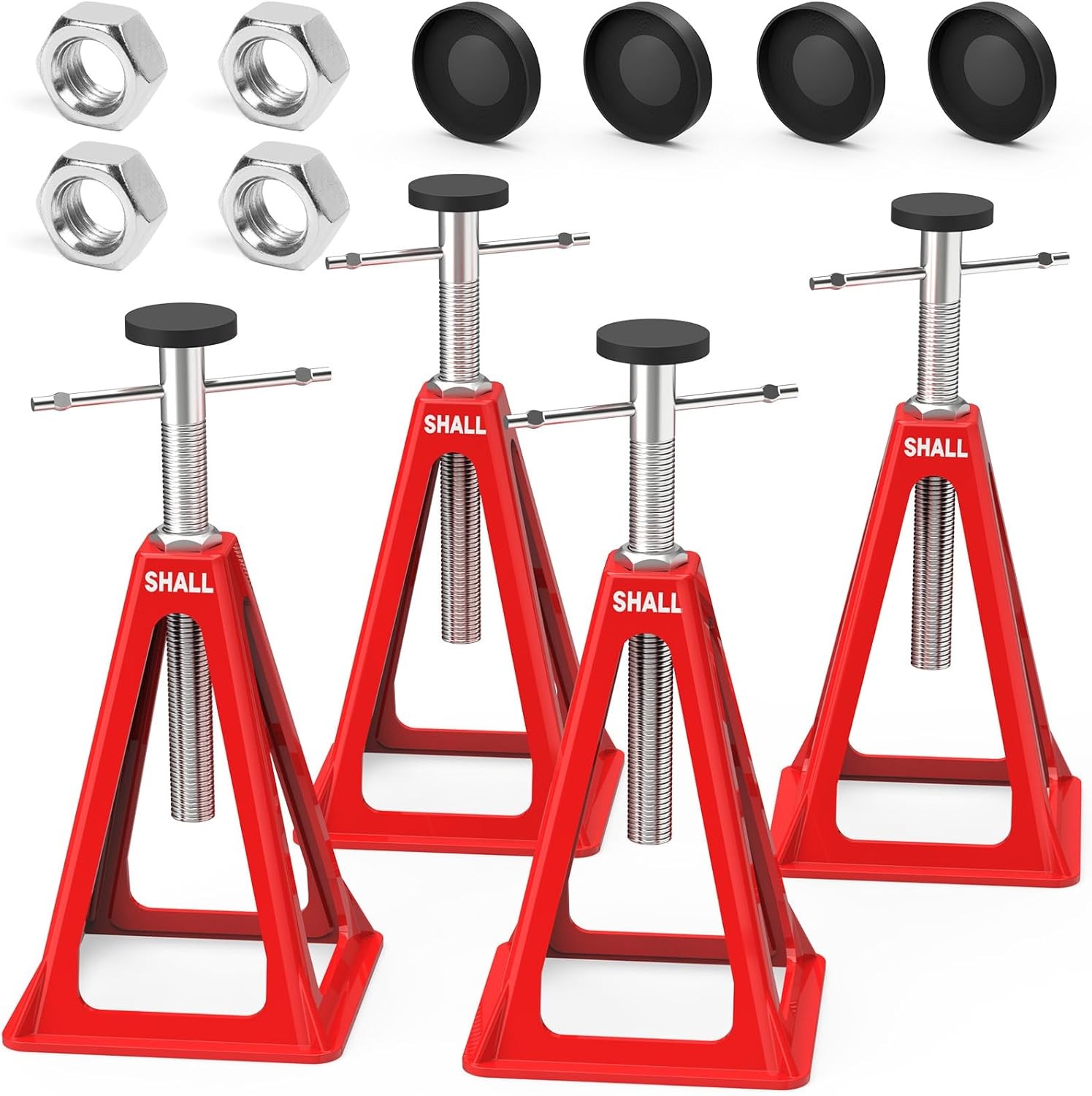 SHALL RV Stabilizer Jacks, 4-Pack Heavy Duty Aluminum Jack Stands for Travel …