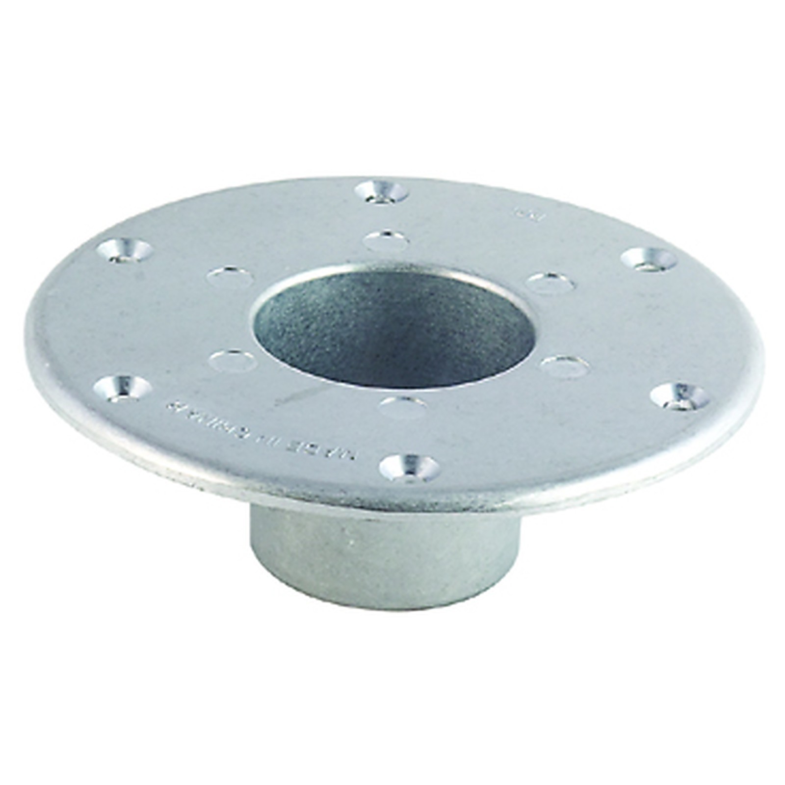 Table Leg Base Pedestal Round Flush Mount 6X2 Inch Chrome Plated 6 Holes