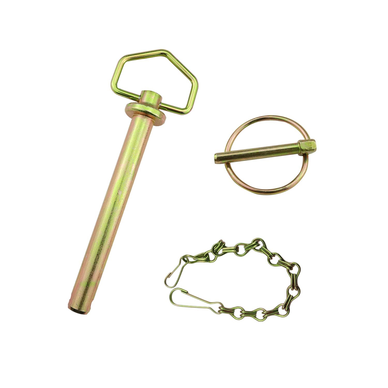 NRC&XRC Hitch Pin with Chain Accessories for Tractors, 3/4 x 6-1/4 inch