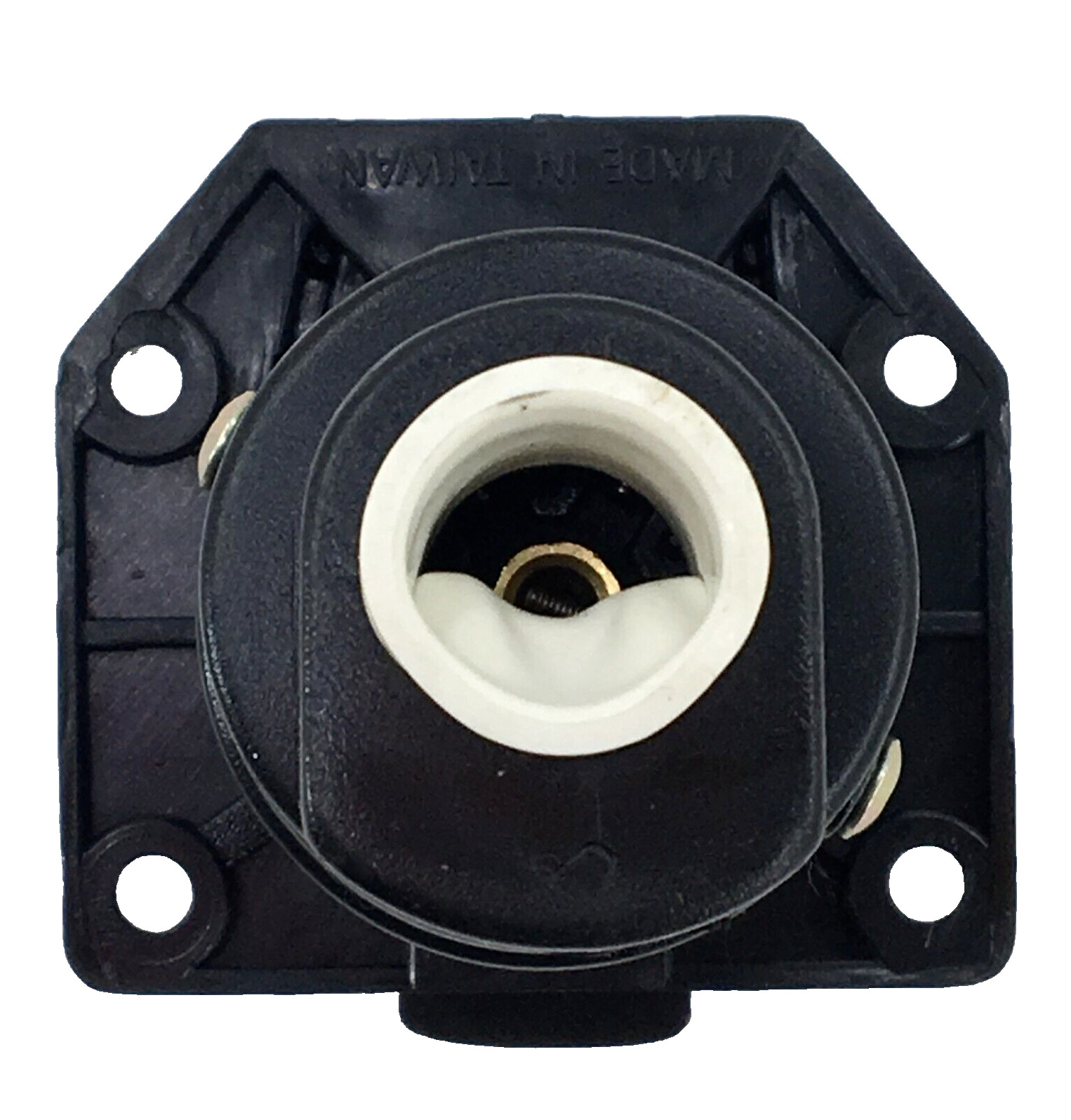 7-Way Car Trailer End Electrical Connector 6-24 Volts Black Plastic