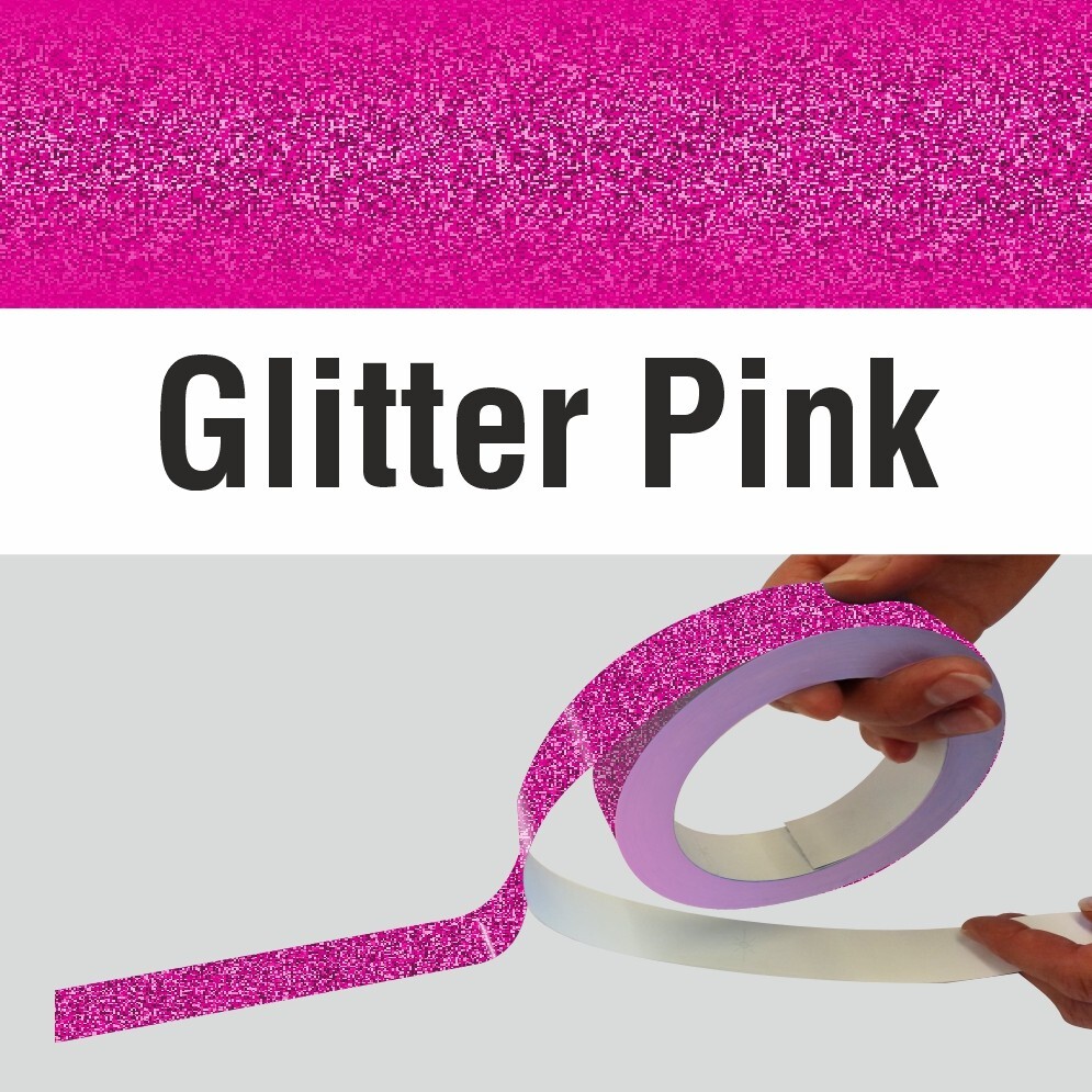 GLITTER PINK Car Pinstripe, Vehicle Tape, Van/Horsebox/Caravan Striping 6-300mm