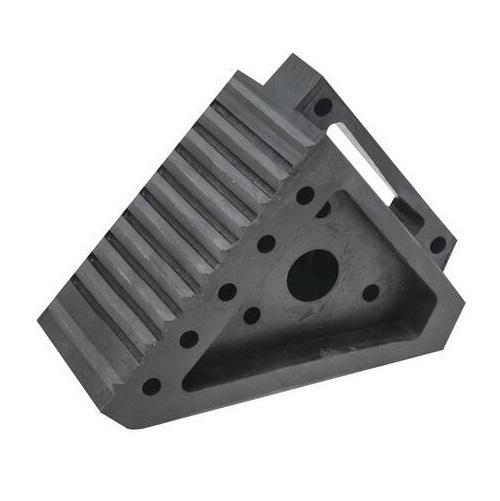 Solid Rubber Heavy-Duty Wheel Trailer Vehicle Chock Block Non-Slip Grab Handle
