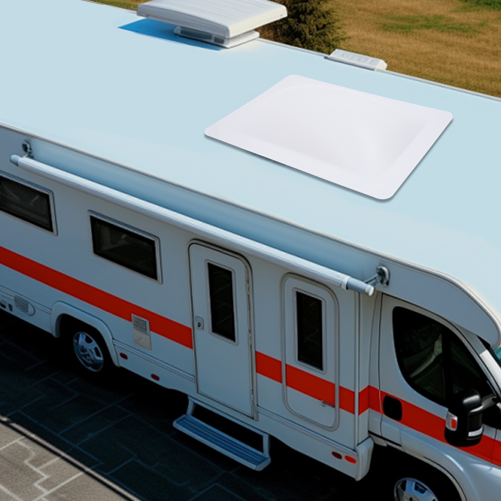 RV Skylight Fits For Camper Skylight 18*26in Universal RV Skylight Outer Dome
