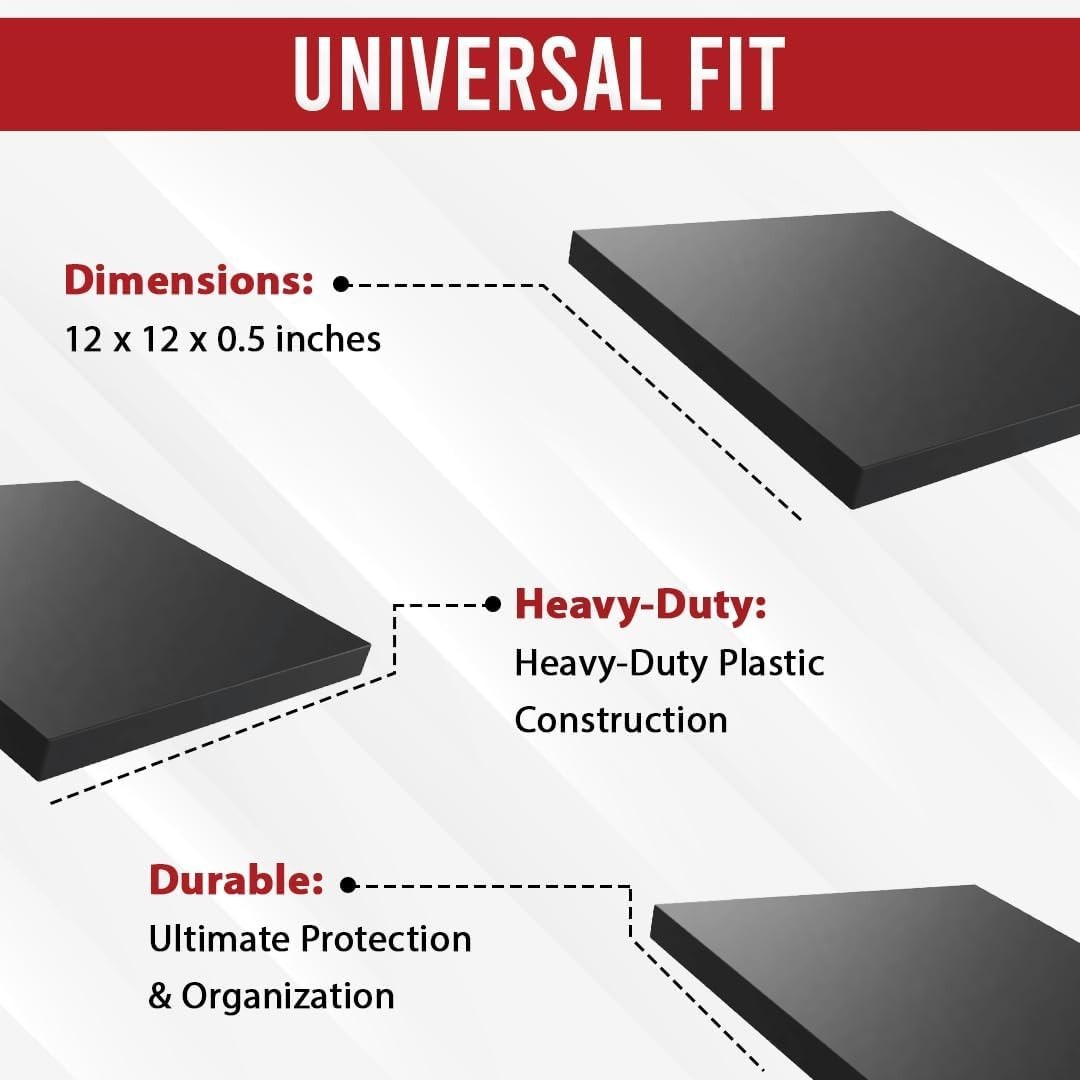 Made RV Leveling Jack Flex Pads 9″ – Heavy-Duty Rubber Jack Pads 4-Pack – Non…