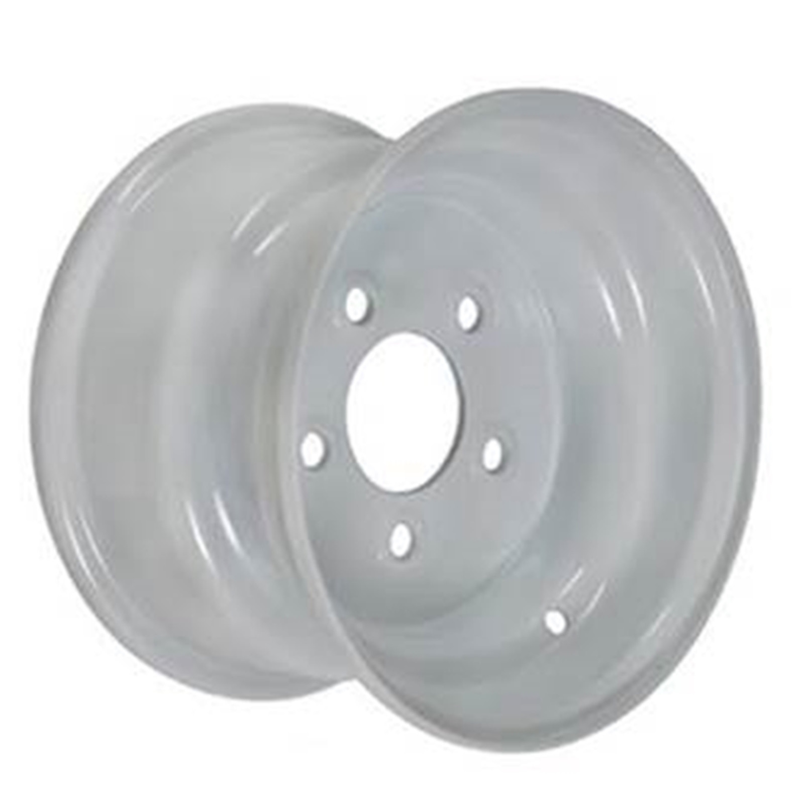 8″ NEW 5 LUG WHITE STEEL WHEEL / RIM FITS 18.5X8.50-8 18.5X9.50-8 TRAILER TIRES