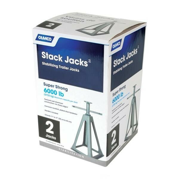 Aluminum RV Stack Jack Stand 2 Pack Camper Trailer Lift Support New