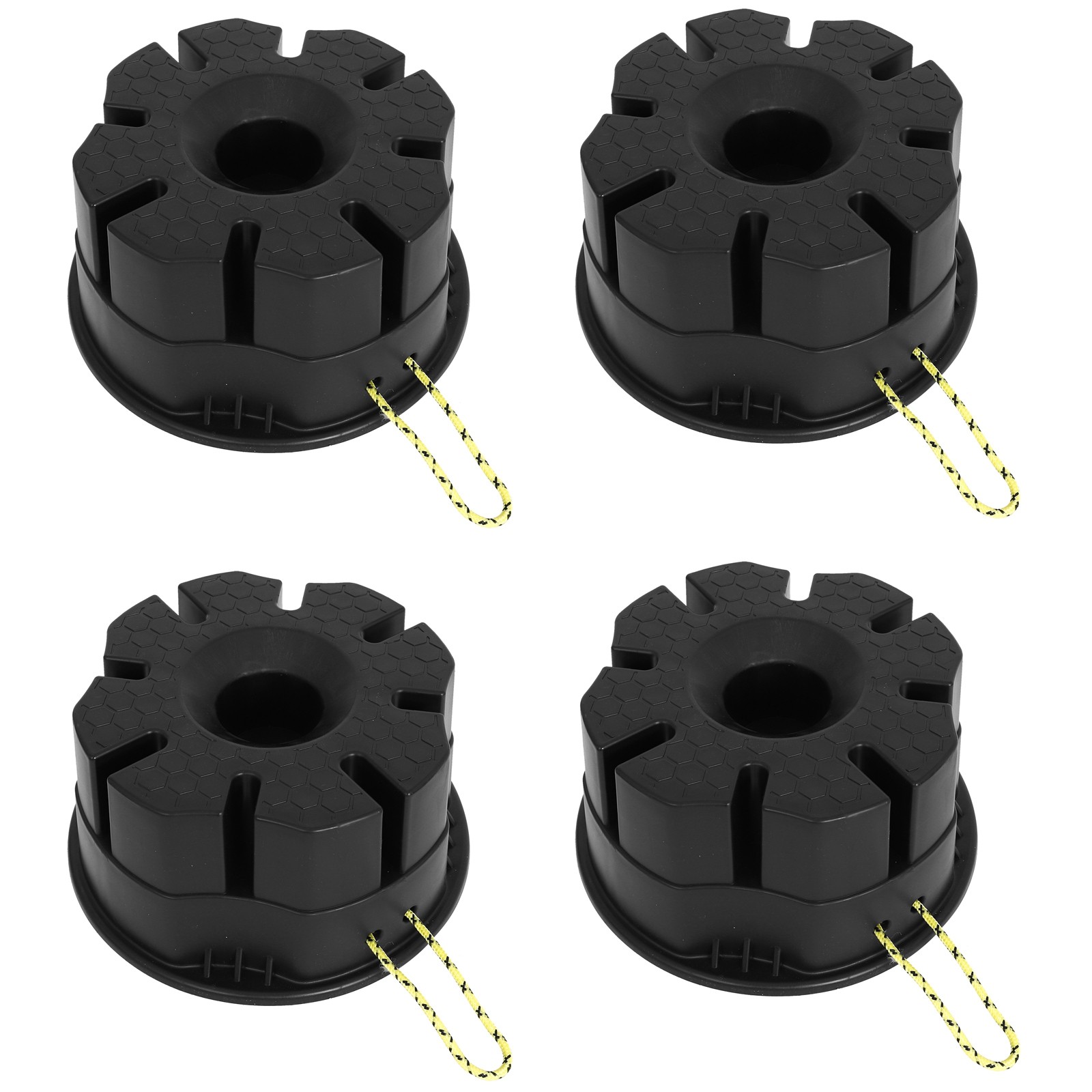 4PCS Trailer Jack Block Stabilizer Blocks Levelers Up to 10000 lbs For RV Camper