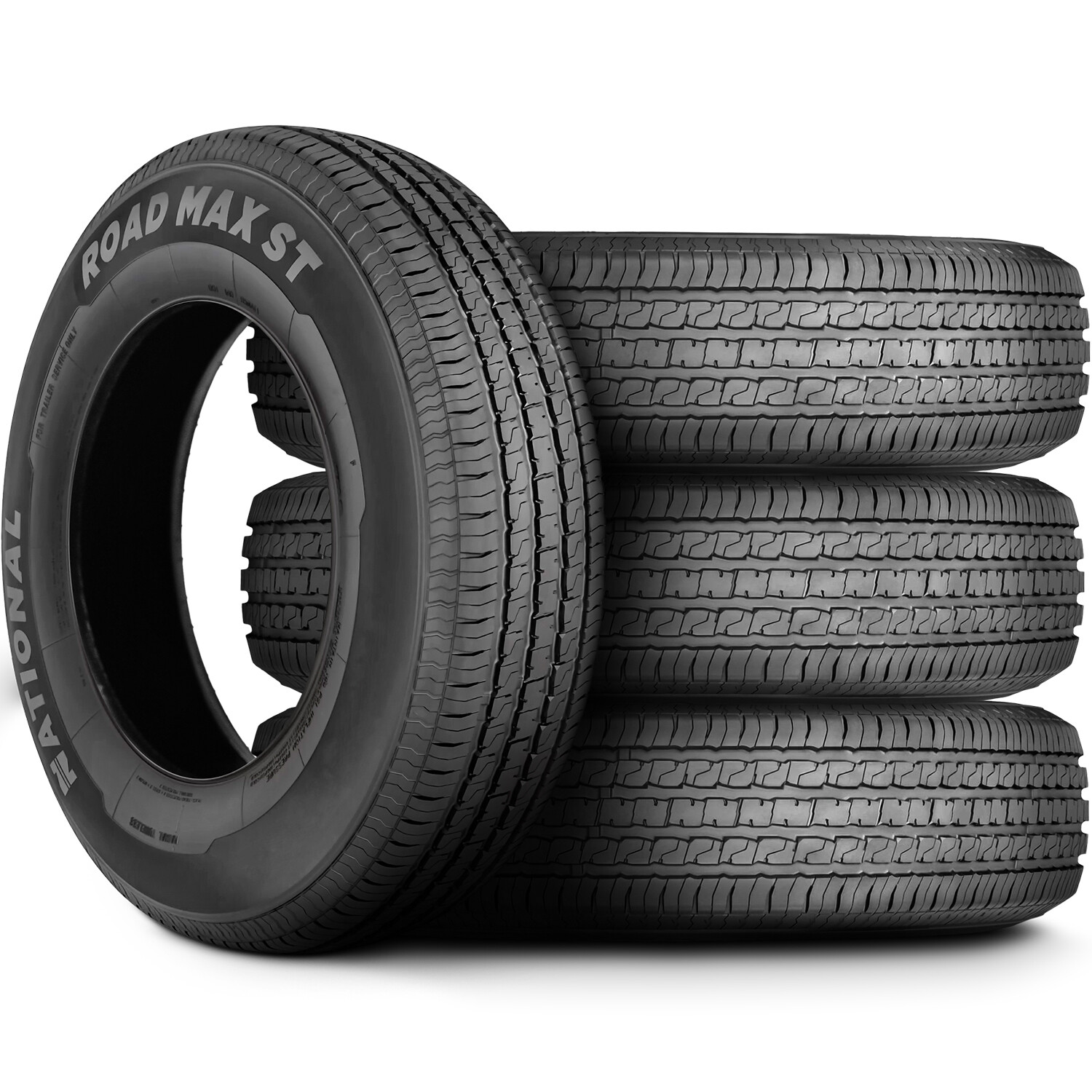 4 Tires ST 205/75R15 National Road Max ST Trailer Load D 8 Ply