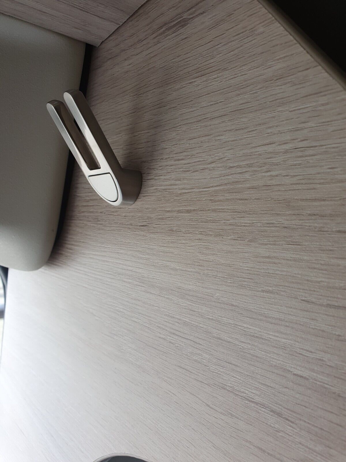 Brushed steel Coat or Towel Hook as used in Swift Sterling Motorhome or Caravan