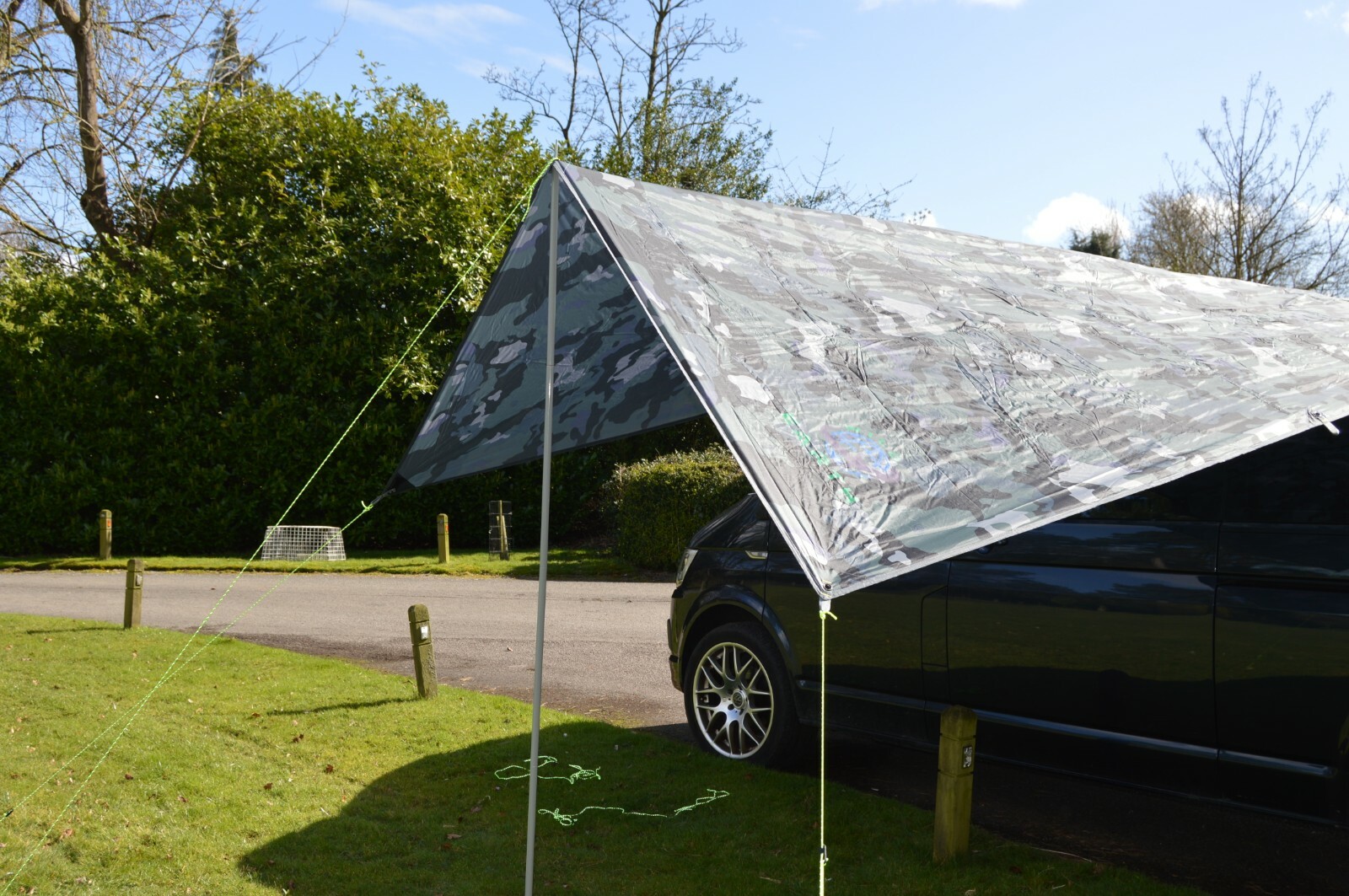 Campervan Caravan Awning sun canopy by WILD EARTH CAMO GREY SET 2.4 X 3m