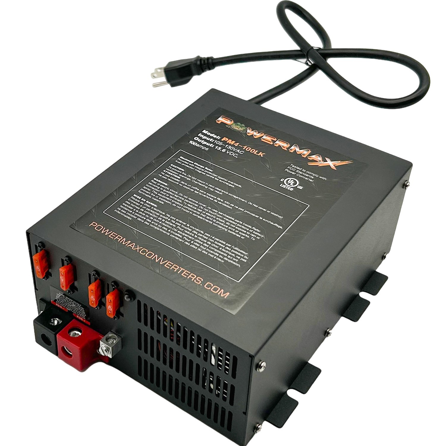 PowerMax 100 AMP RV Power Converter 110 Volt to 12 Volt DC Power Supply Charger
