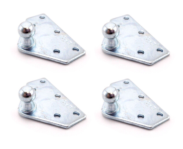 4X Flat Strut Mount Bracket 13MM Ball Gas Spring Prop Rod Camper RV Truck