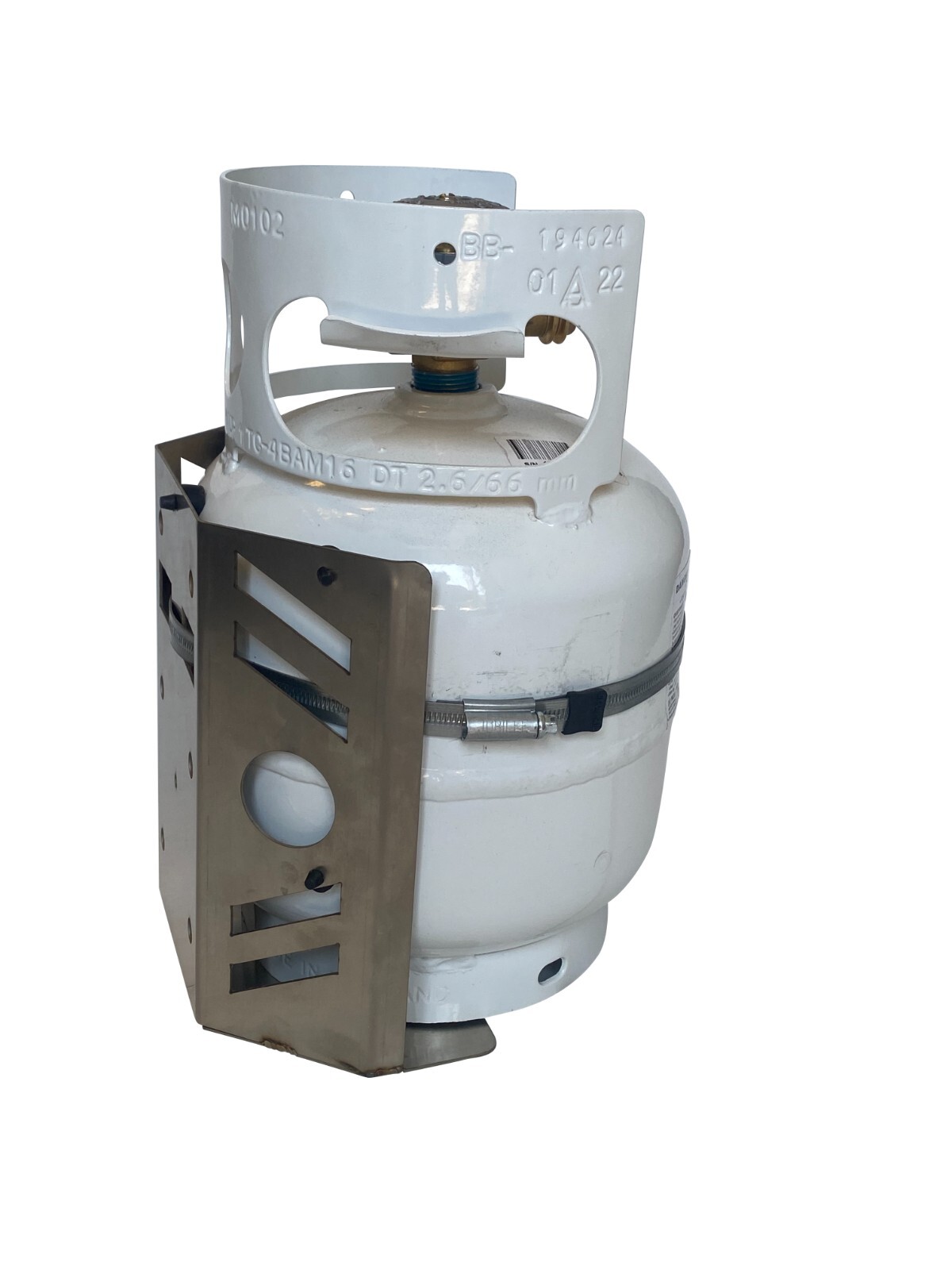 5 lb Propane Tank Mount Stainless Steel Bracket