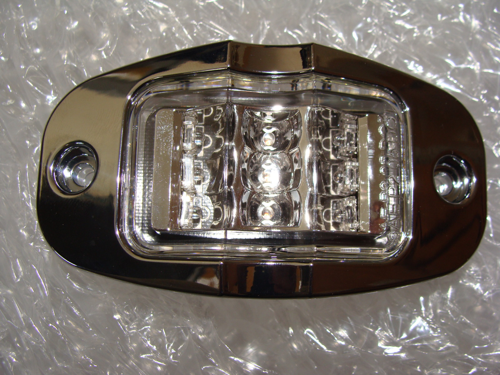 (2) LED CLEAR AMBER Trailer Truck light Sealed Clearance Side Marker Waterproof